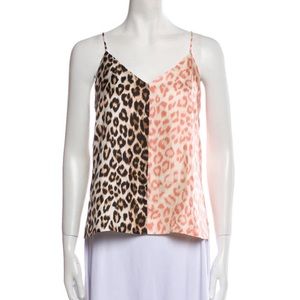 La Prestic Ouiston silk animal print top